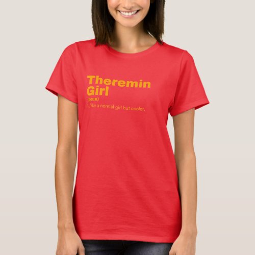  Girl _ Theremin  T_Shirt