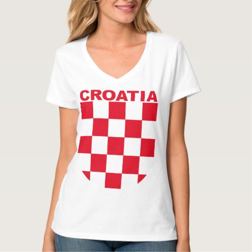 Girl Top Croatia Sahovnica Hrvatska majica