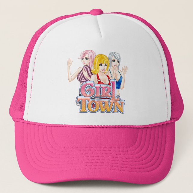 Girl Town Trucker Hat (Front)