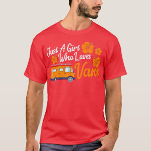 Girl Traveling Rv Camper Mobile Home Trip Van Life T-Shirt