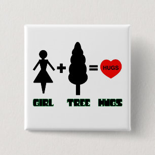 Girl+Tree=Hugs Button
