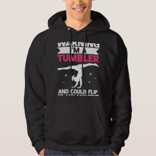 Girl Tumbling Gear Gymnast Gymnastics  Tumbler  10 Hoodie