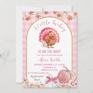 Girl Turkey Baby Shower invitation