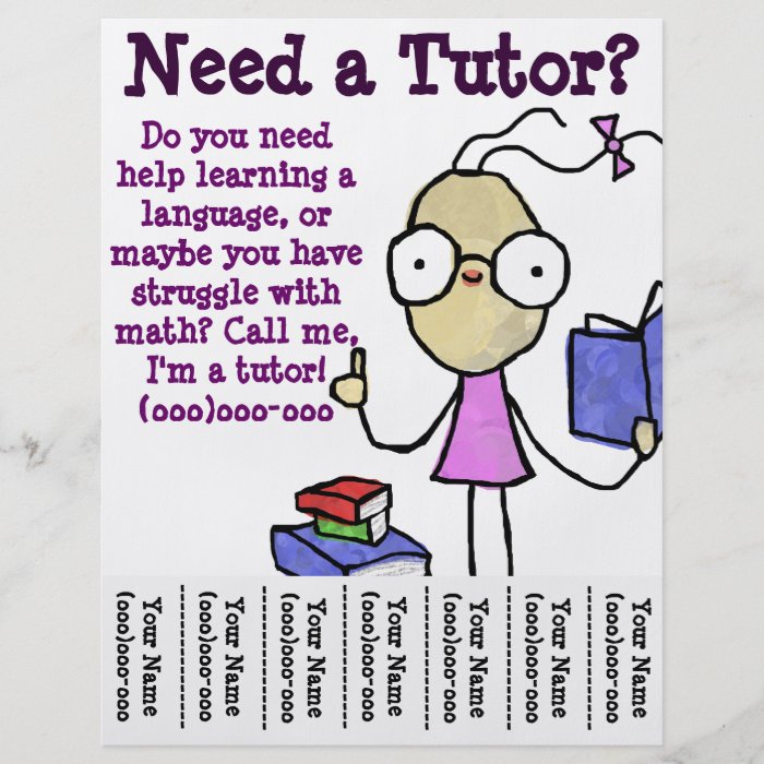 Girl Tutor Flyer