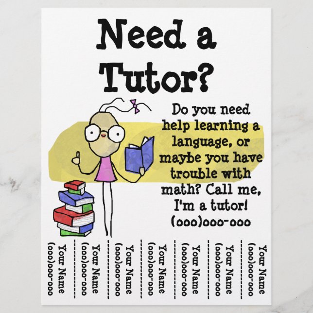 Girl Tutor Flyer (Front)