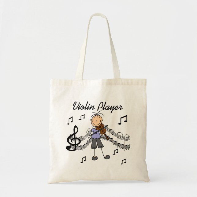 Girl Violin Player Tshirts and Gifts Tote Bag (Front)