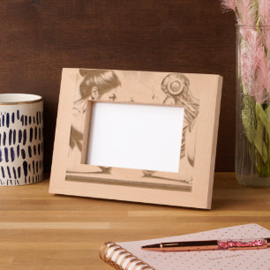 Girl vs. Robot: Power Meets Innovation Engraved Frames