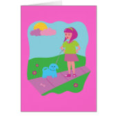 Girl Walking Dog (Front)