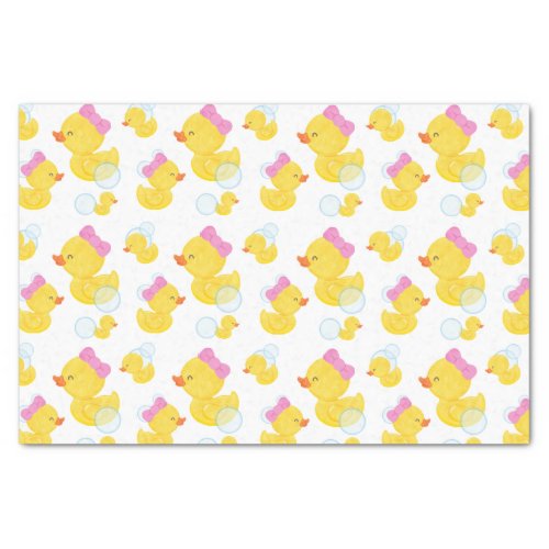 Girl Watercolor Rubber Ducky Tissue Paper