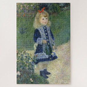 Girl Watering Can Renoir Impressionist Painting Jigsaw Puzzle