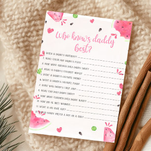 Girl Watermelon Shower Who Knows Daddy Best Game