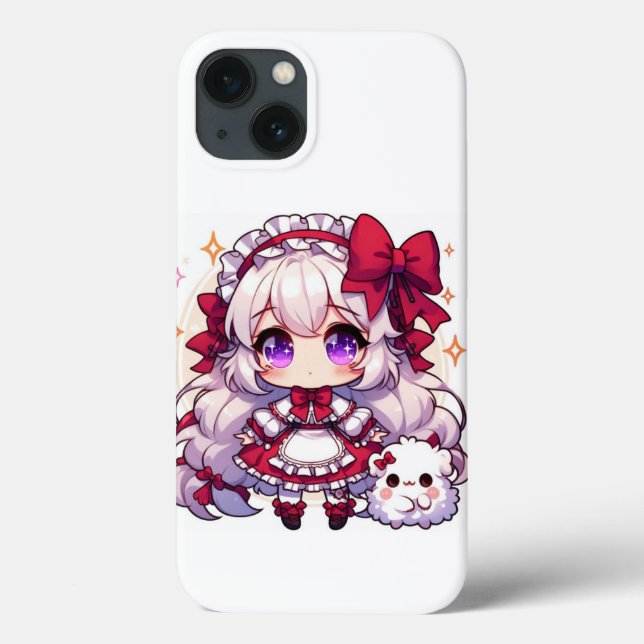 Girl wearing a cute red ribbon Case-Mate iPhone case (Back)