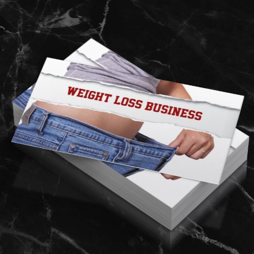 Girl Weight Loss Fitness Business Card