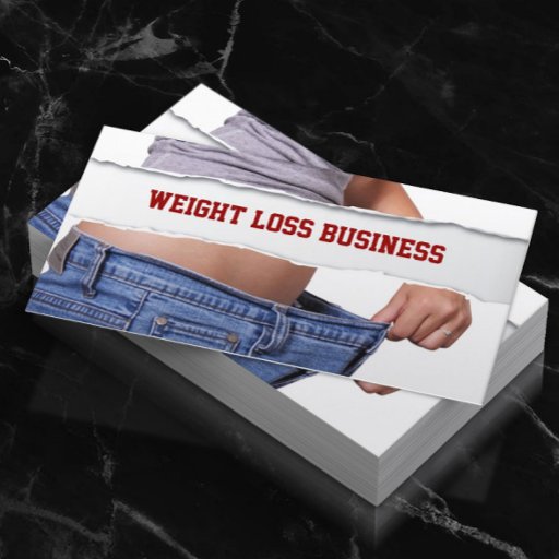 Customizable Girl Weight Loss business card