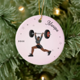 No Lift No Gift Weightlifting Christmas Ornament 2023 Funny Muscular Santa  Lifting Weights Xmas Ornament Bodybuilder Fitness Merry Liftmas 