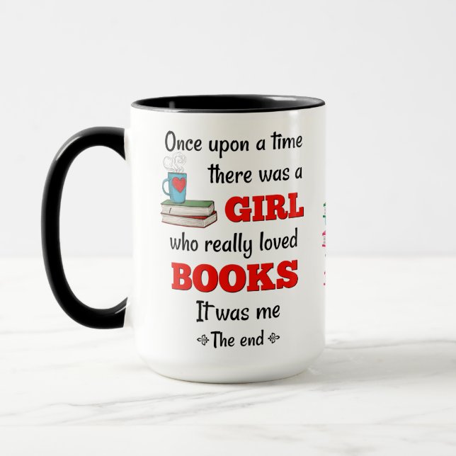 Girl Who Loved Books Mug (Left)
