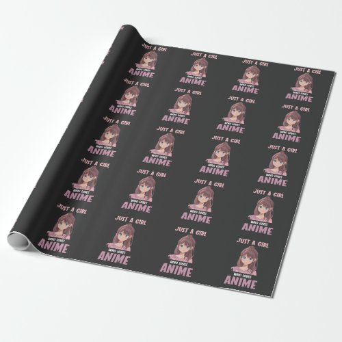 Girl Who Loves Anime lover Manga Cosplay Teen Wrapping Paper