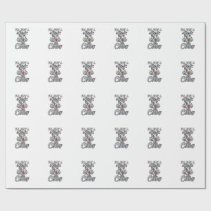 Girl Who Loves Cows Vintage Cute Cow Shirt Design_ Wrapping Paper