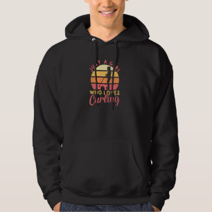 Girl Who Loves Curling Player Team Coach Curling S Hoodie