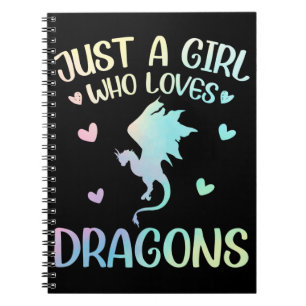 Girl Who loves Dragon Notebook