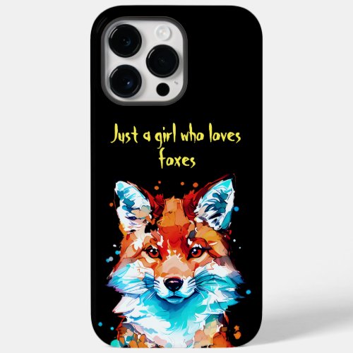 Girl Who Loves Foxes Case_Mate iPhone 14 Pro Max Case