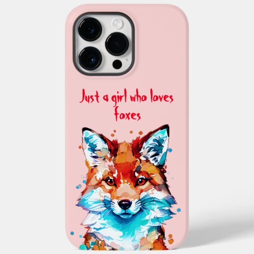 Girl Who Loves Foxes Case_Mate iPhone 14 Pro Max Case