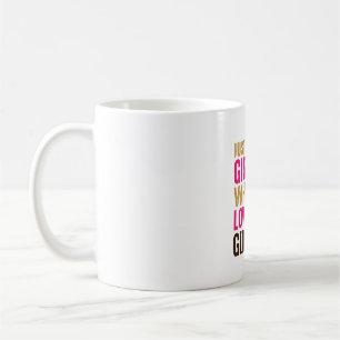 Girl Who Loves Giraffes Vintage Giraffe Shirt Desi Coffee Mug