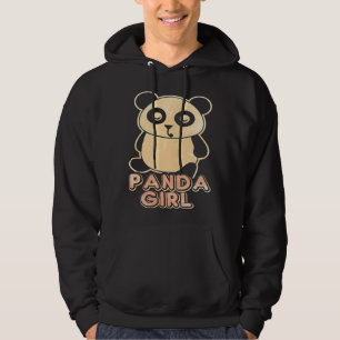 Girl Who Loves Pandas Panda Girl Hoodie