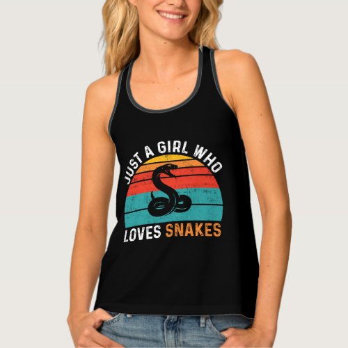 Girl Who Loves Snakes Tank Top