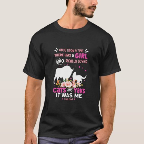 Girl Who Really Loved Cats And Yaks  T_Shirt