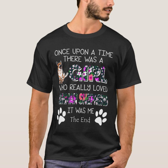 Girl Who Really Loved German Shepherd T-Shirt (Front)