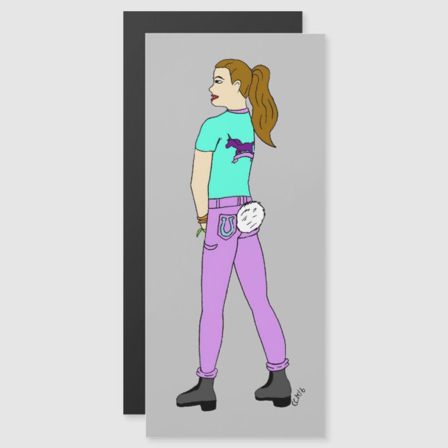 girl with a bunny tail   (Front/Back)