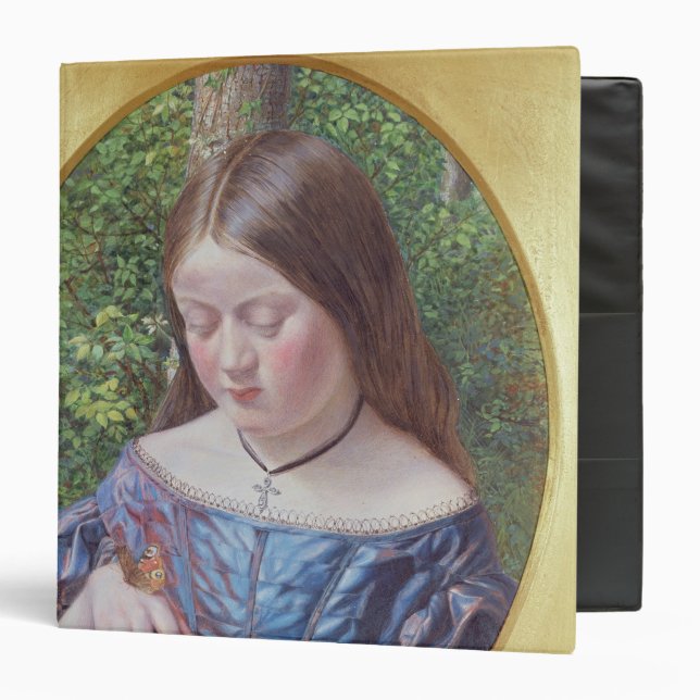Girl with a Butterfly 3 Ring Binder (Front/Inside)