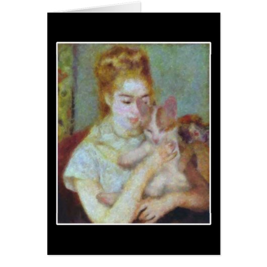 Girl with a Cat Cards (Front)