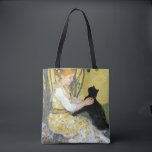 Girl with a Cat Tote<br><div class="desc">Indulge in a sanctuary of elegance and beauty with a one-of-a-kind painting inspired by Gustav Klimt. With breathtaking details and radiant colors, this stunning piece elevates the ambiance of any space, infusing it with a sense of wonder and inspiration. Its unique beauty will serve as a daily memory that embraces...</div>