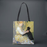 Girl with a Cat Tote<br><div class="desc">Indulge in a sanctuary of elegance and beauty with a one-of-a-kind painting inspired by Gustav Klimt. With breathtaking details and radiant colors, this stunning piece elevates the ambiance of any space, infusing it with a sense of wonder and inspiration. Its unique beauty will serve as a daily memory that embraces...</div>