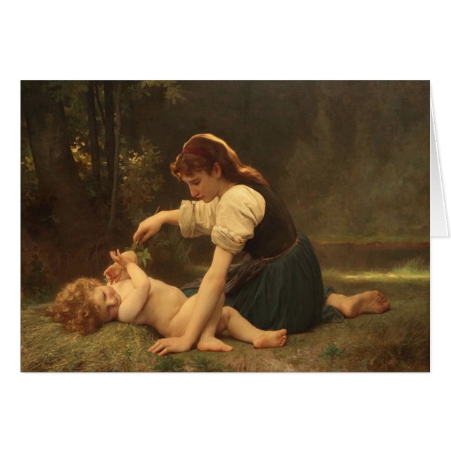 Girl with a Child by Bouguereau 1881 (Front Horizontal)