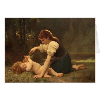 Girl with a Child by Bouguereau 1881 Cards
