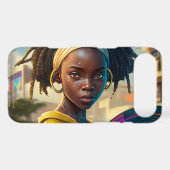 Girl With a Frisbee in a City of the Future Case-Mate Samsung Galaxy Case (Back (Horizontal))