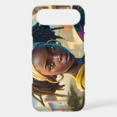Girl With a Frisbee in a City of the Future Case-Mate Samsung Galaxy Case (Back)
