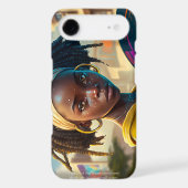 Girl With a Frisbee in a City of the Future Case-Mate Samsung Galaxy Case (Back)