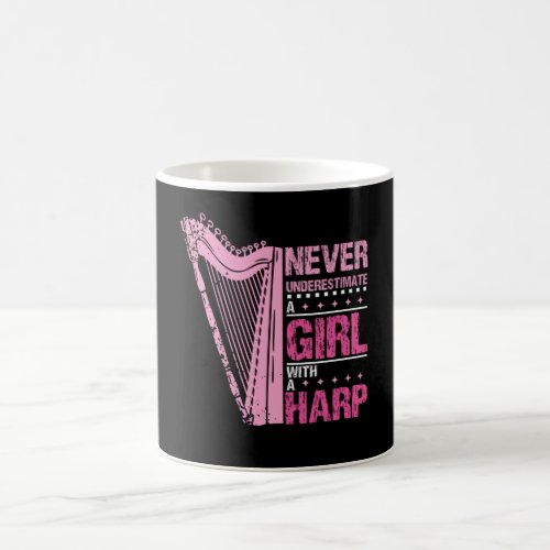 Girl With A Harp Coffee Mug