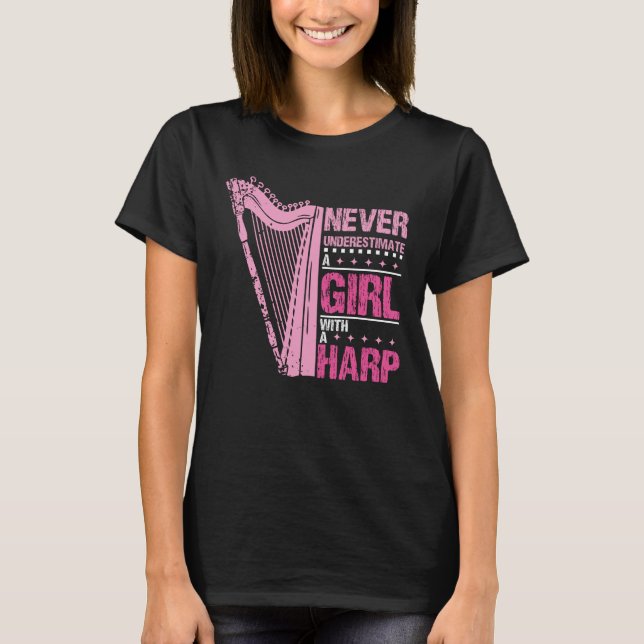 Girl With A Harp T-Shirt (Front)