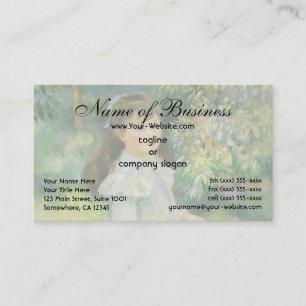 Girl with a Hoop by Pierre Auguste Renoir Business Card