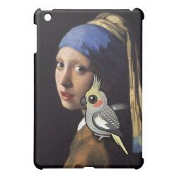 Girl with a Pearl Cockatiel Case Savvy iPad Mini Finish Case