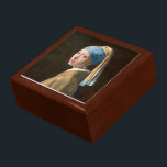 Girl with a Pearl Earring (1665) Jewelry  Gift Box<br><div class="desc">Johannes Vermeer (Delft, 1632 - Delft 1675) Dutch Golden Age painter. Title : Girl with a Pearl Earring (1665). Girl with a Pearl Earring (1665) is Vermeer’s most famous painting. It is not a portrait, but a ‘tronie’ – a painting of an imaginary figure. Tronies depict a certain type or...</div>