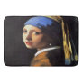 Girl with a Pearl Earring After Johannes Vermeer Bath Mat