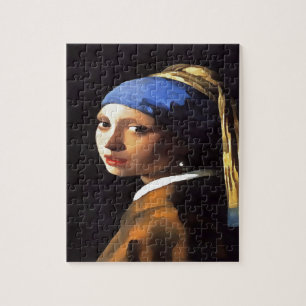 Girl with a Pearl Earring After Johannes Vermeer Jigsaw Puzzle