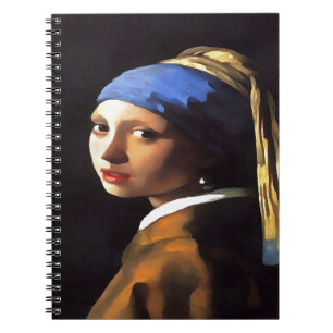 Girl with a Pearl Earring After Johannes Vermeer Notebook