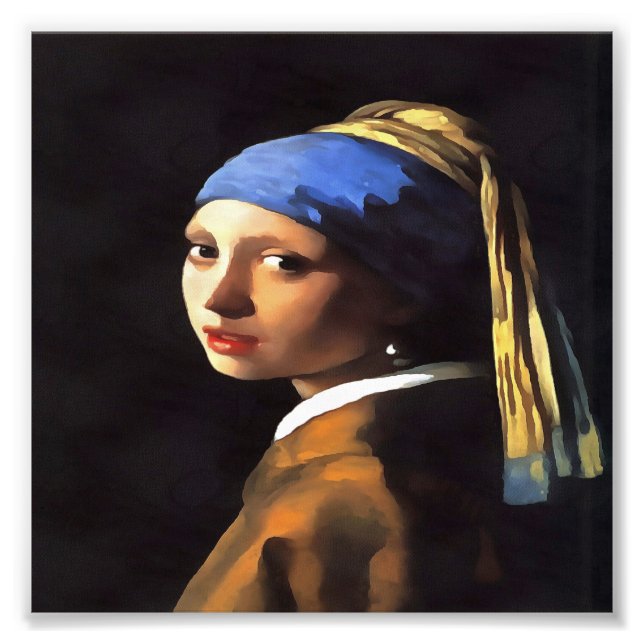 Girl with a Pearl Earring After Johannes Vermeer Photo Print (Front)